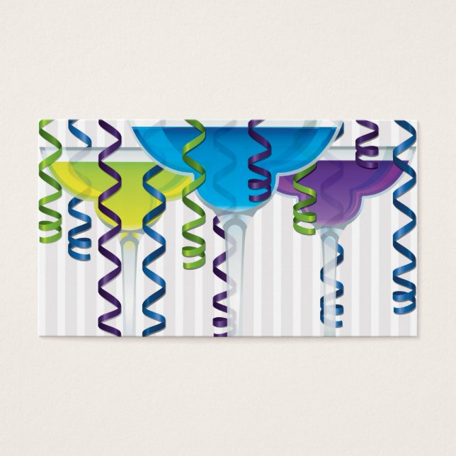 Coquetel e fita brilhantes (Frente)