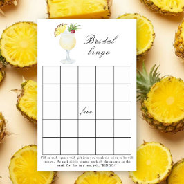 Coquetel Pina Colada - Jogo de bingo para chá de n