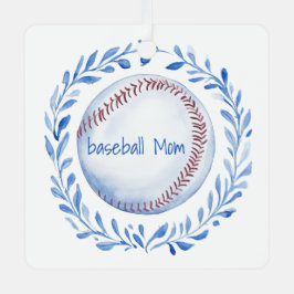 Coquette Baseball Mãe Floral Chinoiserie Wreath