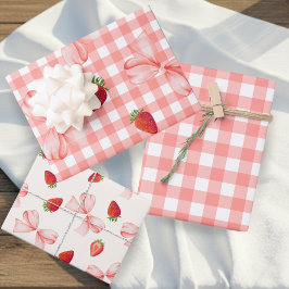 Coquette Berry First Birthday Red Gingham
