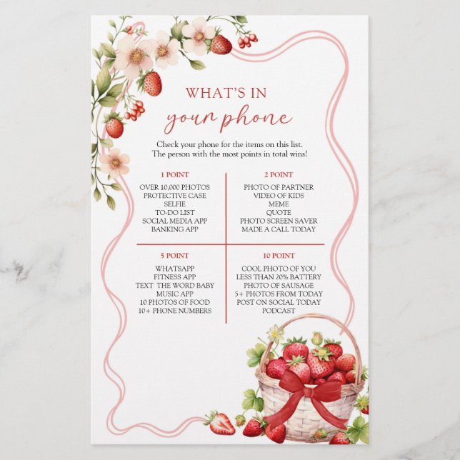 Coquette Berry no Amor O que há no seu jogo telefô (Frente)