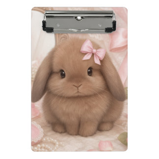 coquette coelho laço rosa Mini Prancheta