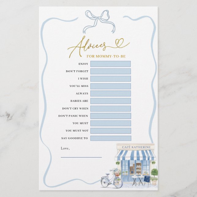 Coquette Parisiense Cafe Advices para os Jogos da  (Frente)