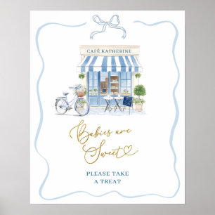 Coquette Parisiense cafe Baby are Sweet Poster