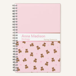 Coquette Teddy Bear Notebook