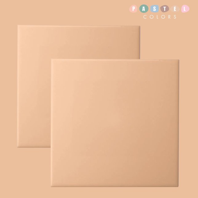 Cor Amarelo Laranja Clara Pálido, Molado Salmão Cl (Light Salmon Soft Pale Orange Yellow Color Ceramic Tile)