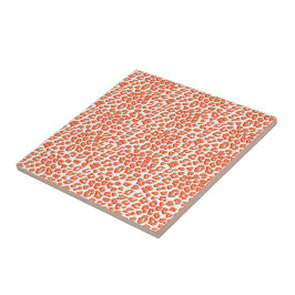 Cor âmbar e Impressão Leopardo Branco