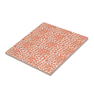 Cor âmbar e Impressão Leopardo Branco