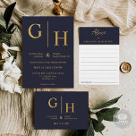 Cor Azul Marinho Escura E Casamento Simples Dourad<br><div class="desc">Cartões de Conselhos de Casamento Personalizados - Mensagens Sensíveis de Cereja dos Convidados Torne seu dia de casamento ainda mais especial com nossos cartões de conselhos de casamento personalizados! Estes cartões de chá de panela, maravilhosamente projetados, permitem que os hóspedes compartilhem suas melhores dicas de casamento, desejos sinceros e mensagens...</div>
