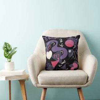 Cor brilhante da almofada retrô