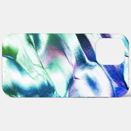 Cor clara esculpida do metal mate, verde a azul