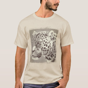 Cor da Modelo da Cabeça-Leopardo da Camiseta das C