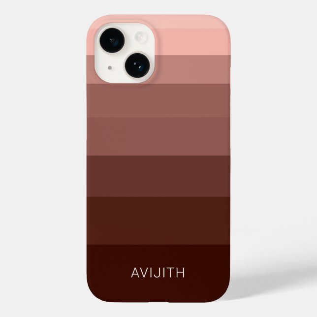 Cor da Tendência bloqueia sinal personalizável cas (Verso)