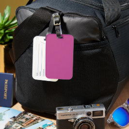 Cor da Tendência - Etiqueta de Bagagem Rosa Berry