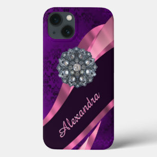 cor damasco bonito elegante roxa personalizada