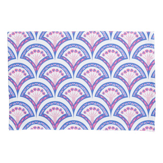 cor damasco floral azul (Frente-Esquerda)