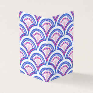 cor damasco floral azul