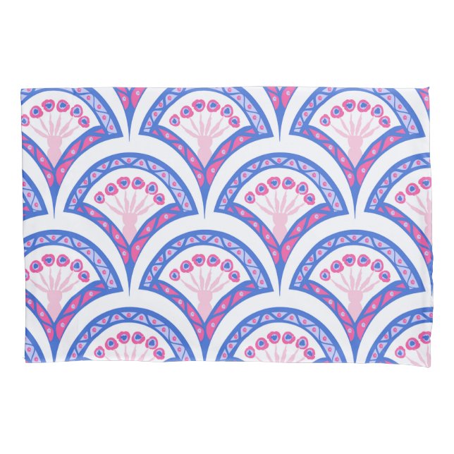 cor damasco floral azul (Frente)