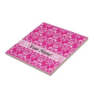 Cor damasco rosa quente