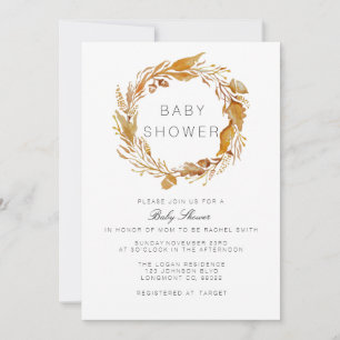 Cor de Água da Folhagem de Queda   Convite ao Chá 