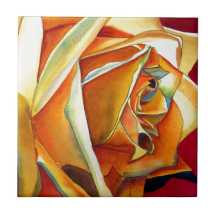 Cor de água original da flor rosa amarela