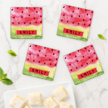 Cor de Água Vermelha Verde Melancia Branca