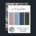 Cor de Casamento, cor-de-rosa-poeirento, azul-poei<br><div class="desc">Placa de Paleta 2023,  de cores de Casamento,  cor-de-rosa empoeirado e azul-poeirado</div>