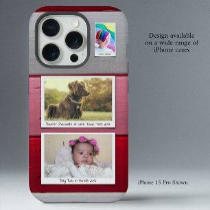 Cor de Foto Personalizada - Rosa Vermelho