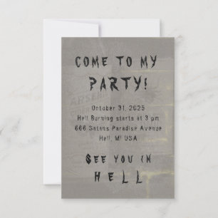 COR DE MUDANÇA Tônica Halloween - Convites / RSVP