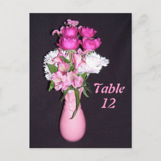 Cor-de-rosa - Cartão postal com número de tabela