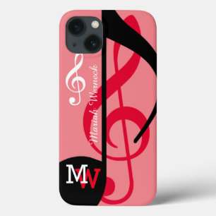 cor-de-rosa de nota musical