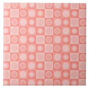 Cor-de-rosa do Salmão Geométrico do MCM Retro