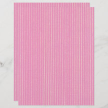 Cor-de-rosa em Papel Scrapbook com faixas verticai