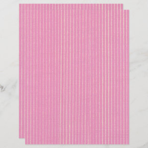 Cor-de-rosa em Papel Scrapbook com faixas verticai