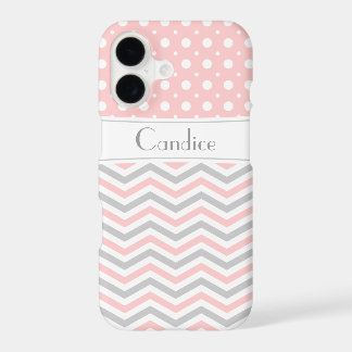 Cor-de-rosa moderno, cinza, fevão branco e bolinha