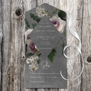 Cor-de-rosa moderno escuro e branco Moody Floral S