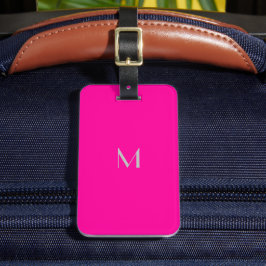 cor-de-rosa-neon - adicionar etiqueta de bagagem m