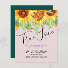 Cor-de-rosa pincelado com orçamento de casamentos