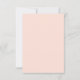 cor-de-rosa pincelado geométrico guardar o cartão  (Verso)