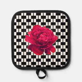 Cor-de-rosa, preto e branco, com verificação 4 de