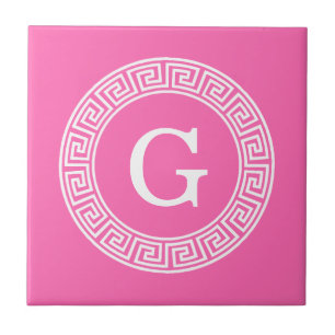 Cor-de-rosa-quente 2 Whats - Quadro-chave grego -