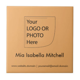 Cor de Tendência Laranja Suave - Azulejo cerâmico