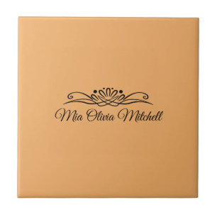 Cor de tendência - Nome de laranja suave - Azulejo