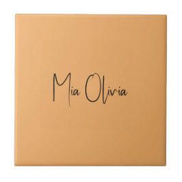 Cor de tendência - Nome de laranja suave - Azulejo