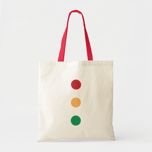 Cor do semáforo círculos Bolsas de canvas (Frente)