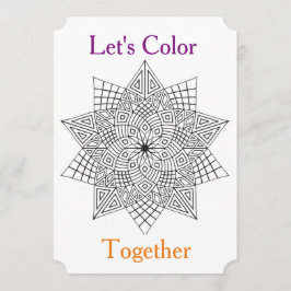 Cor do vamos Junto do Convite de festas de Coloraç