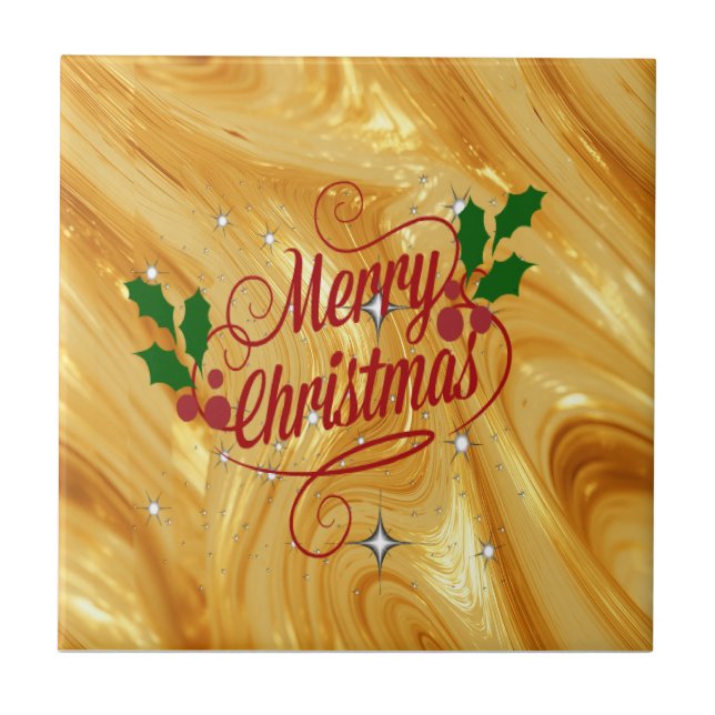 Cor dourada, Feliz Natal, (Frente)