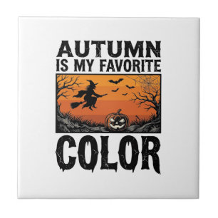 Cor Favorita de Outono Halloween Abóbora Vetor Des