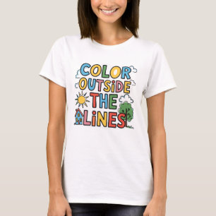 Cor Fora das Linhas Camisa Autismo - Autismo