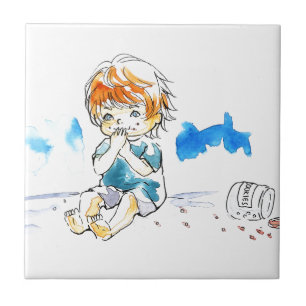 Cor insolente do comedor do biscoito